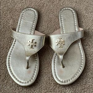 TORY BURCH Gold Sandals